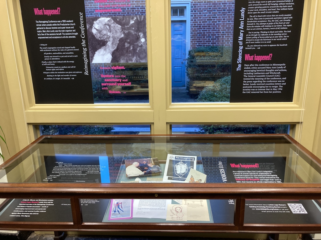 Power In Voices display case