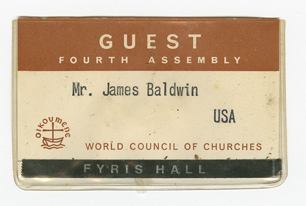 Baldwin's Guest World Council of Churches Guest Badge