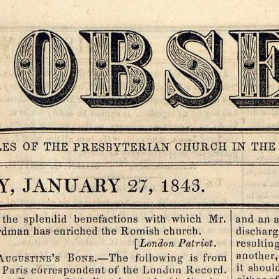 Bishop Kenrick's Letter in the Christian Observer