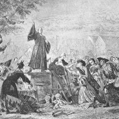 Whitefield preaching at Moor fields