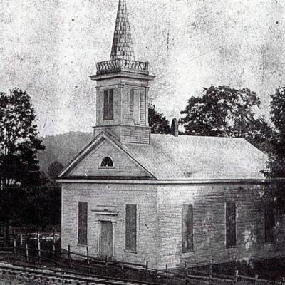Oldest known photo of Old Kingsport Church, circa 1910