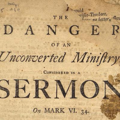Gilbert Tennent Sermon title page