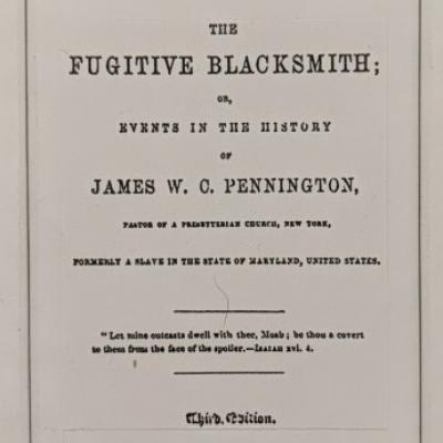 Fugitive Blacksmith facsimile of title page